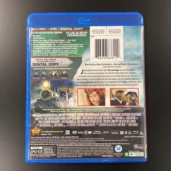 The Lone Ranger - Blu-ray & DVD Combo Set - Picture 2 of 4